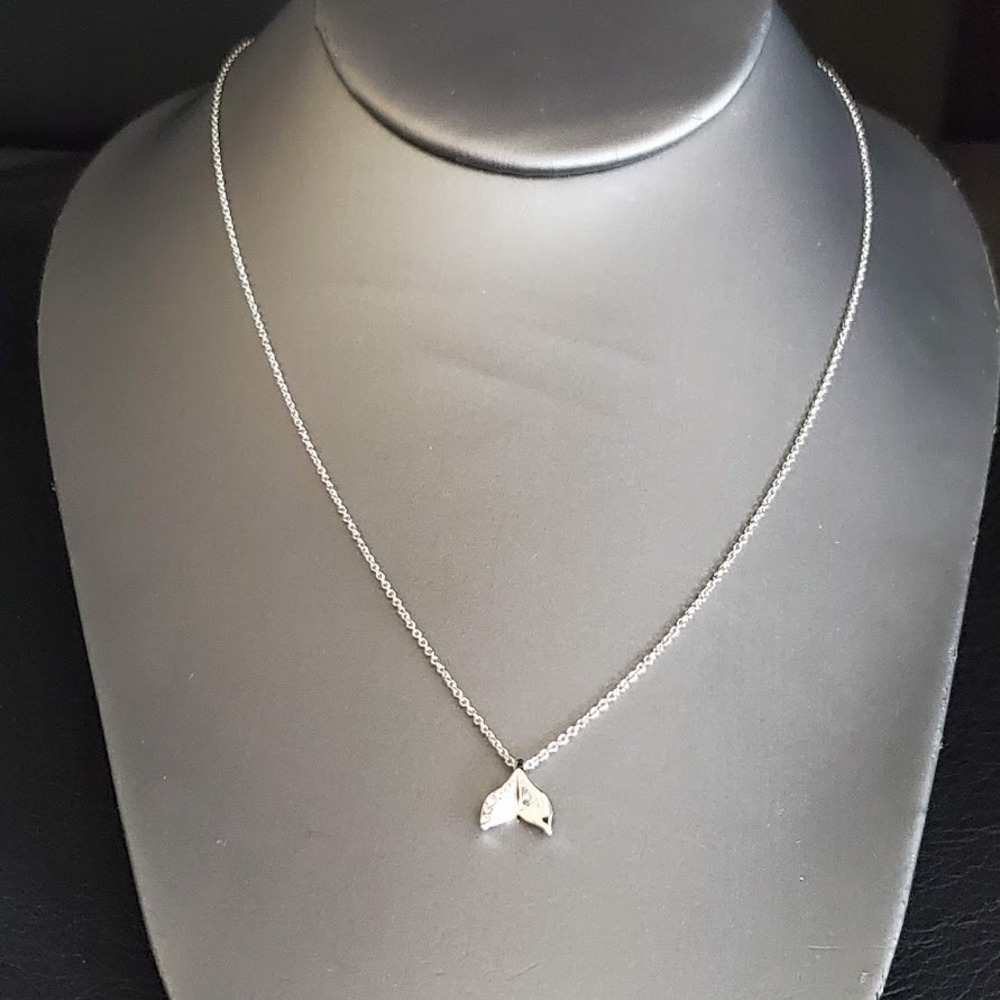 Spartina 449 Sea La Vie Necklace Mermaid Tail‎ Silver Plated Crystal Accents